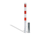 Afzetp.uitn Ø76-900,grondhuls, W+3R refl.Band, 3KS