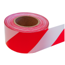Afzetband(lint) rood/wit 500m PVC
