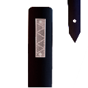 Bermpaal Recycling Zwart, Reflector Wit