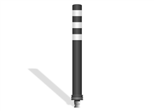 Polecone - Ø80-80-Zwart, 3W refl. band (per 5st)