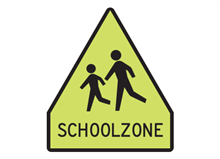 Adorabord 700x800mm Dg 9017 (Schoolzone met punt)