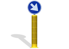 Flexpost BB22-EZ-Kunststof D02RO-Ø40cm,PE bin.buis