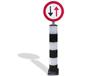 Flexpost BB21 -EZ- wit/zwart F05 Ø40cm