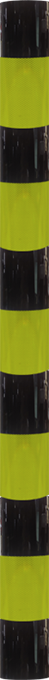 Attentiekoker Ø 160mm 2200mm kl3 groenfluor/zwart