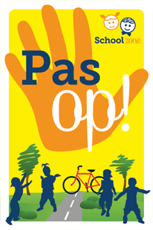 Schoolzone bord klasse 3 RAL9016