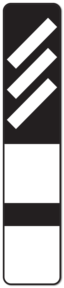 Reflectorplaatje,3str.+2,RS251b,US20 KL3