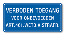 Verboden Toegang voor Onbevoegden