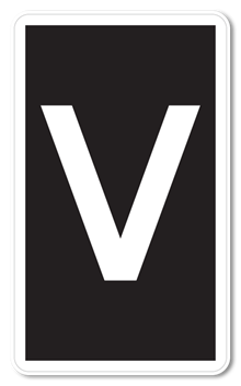 Voorseinbord,zw/wt,RS291b,US20 KL3