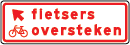 Fietsers linksboven