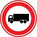 Gesloten voor vrachtauto's