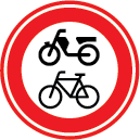 Gesloten voor fietsen en voor gehandicaptenvoertuigen zonder motor