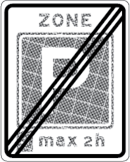 Einde parkeerschijf-zone E11ze