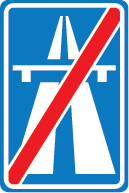 Einde autosnelweg