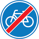 Einde verplicht fietspad